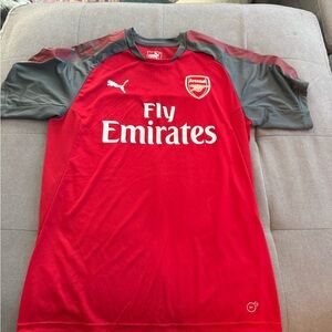 Puma Arsenal Red and Gray Soccer Jersey